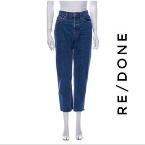 ❌SOLD❌ RE/DONE High Rise Stove Pipe Straight Leg Size 28